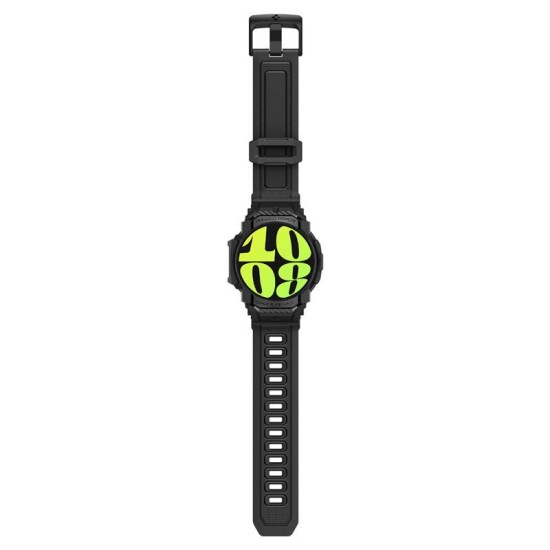 Husa Spigen Rugged Armor Pro compatibila cu Samsung Galaxy Watch 7 44mm Matte Black (Ingredi, ACS08338) by www.silkase.ro