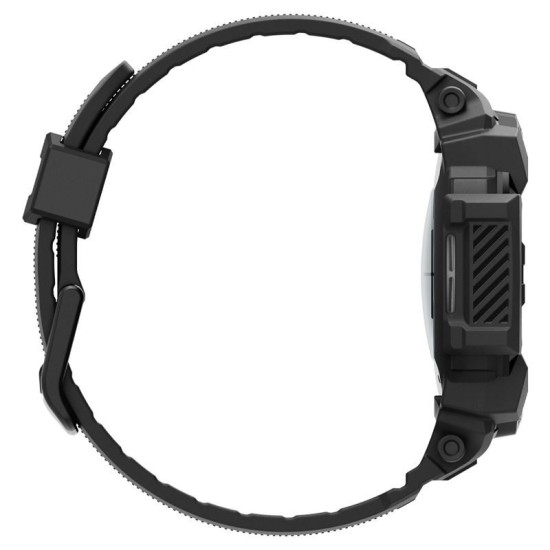 Husa Spigen Rugged Armor Pro compatibila cu Samsung Galaxy Watch 7 44mm Matte Black (Ingredi, ACS08338) by www.silkase.ro