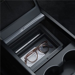 Organizator glisant inferior consola Spigen pentru Tesla Model 3 2024, negru