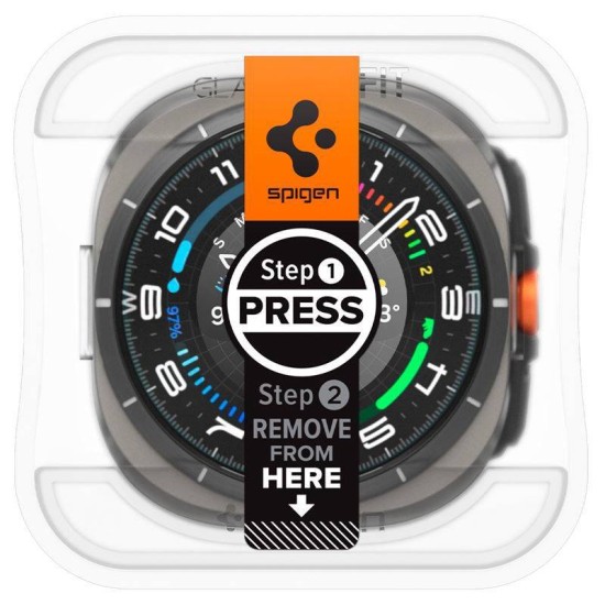 Folie protectie, Spigen Glas.TR EZ Fit pentru Samsung Galaxy Watch Ultra, 2 bucati, 9H, transparent, 38mm (Spigen, Ingredi) by www.silkase.ro Folie protectie, Spigen Glas.TR EZ Fit pentru Samsung Galaxy Watch Ultra, 2 bucati, 9H, transparent, 38mm (Ingredi, AGL08349) by www.silkase.ro