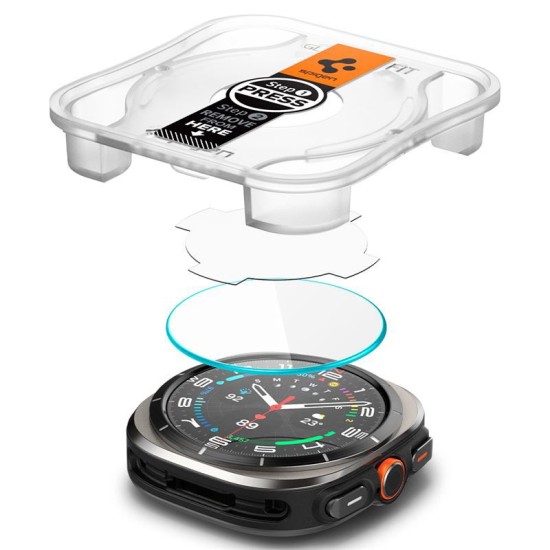 Folie protectie, Spigen Glas.TR EZ Fit pentru Samsung Galaxy Watch Ultra, 2 bucati, 9H, transparent, 38mm (Spigen, Ingredi) by www.silkase.ro Folie protectie, Spigen Glas.TR EZ Fit pentru Samsung Galaxy Watch Ultra, 2 bucati, 9H, transparent, 38mm (Ingredi, AGL08349) by www.silkase.ro