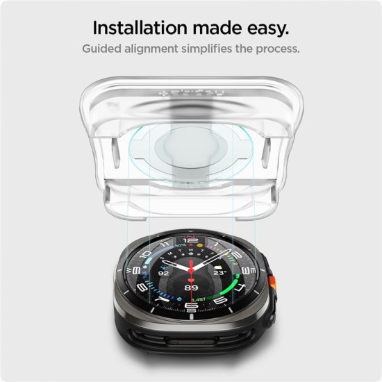 Folie protectie, Spigen Glas.TR EZ Fit pentru Samsung Galaxy Watch Ultra, 2 bucati, 9H, transparent, 38mm (Spigen, Ingredi) by www.silkase.ro Folie protectie, Spigen Glas.TR EZ Fit pentru Samsung Galaxy Watch Ultra, 2 bucati, 9H, transparent, 38mm (Ingredi, AGL08349) by www.silkase.ro
