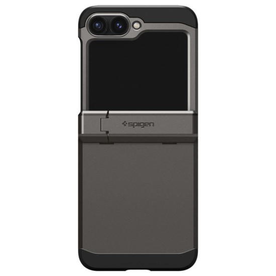 Husa Spigen Tough Armor Pro compatibila cu Samsung Galaxy Z Flip 6 Gunmetal (Z Flip 6, ACS08360) by www.silkase.ro
