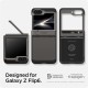 Husa Spigen Tough Armor Pro compatibila cu Samsung Galaxy Z Flip 6 Gunmetal (Z Flip 6, ACS08360) by www.silkase.ro