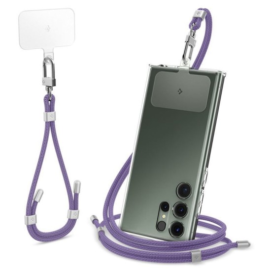Set 2 curele Spigen, design crossbody/pentru incheietura, 790mm/220mm, violet inchis (Spigen, Accesorii telefoane) by www.silkase.ro Set 2 curele Spigen, design crossbody/pentru incheietura, 790mm/220mm, violet inchis (Șnururi și Curele Telefon, AFA08363) by www.silkase.ro