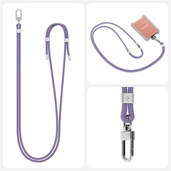 Snur pentru carcase Spigen Crossbody Strap, Ajustabil, Mov (Spigen, Accesorii telefoane) by www.silkase.ro Snur pentru carcase Spigen Crossbody Strap, Ajustabil, Mov (Șnururi și Curele Telefon, AFA08366) by www.silkase.ro