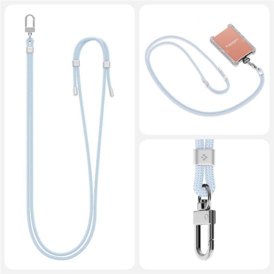 Snur pentru carcase Spigen Crossbody Strap, Ajustabil, Albastru (Șnururi și Curele Telefon, AFA08367) by www.silkase.ro