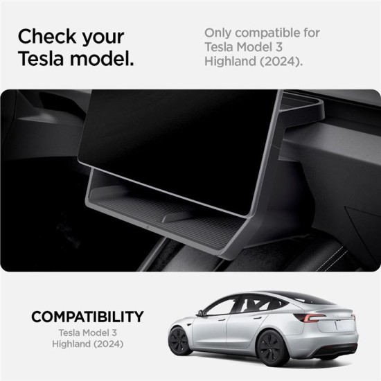Organizator depozitare sub ecran Spigen pentru Tesla Model 3 2024, negru (Spigen, Ingredi) by www.silkase.ro Organizator depozitare sub ecran Spigen pentru Tesla Model 3 2024, negru (Accesorii auto, ACP08373) by www.silkase.ro