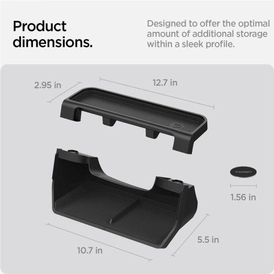 Organizator depozitare sub ecran Spigen pentru Tesla Model 3 2024, negru (Spigen, Ingredi) by www.silkase.ro Organizator depozitare sub ecran Spigen pentru Tesla Model 3 2024, negru (Accesorii auto, ACP08373) by www.silkase.ro
