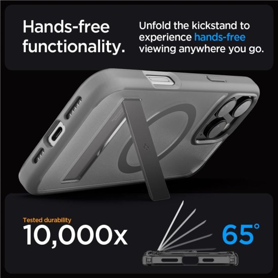 Husa Spigen Ultra Hybrid S MagSafe compatibila cu iPhone 16 Pro Max Frost Gray (iPhone 16 Pro Max, ACS08378) by www.silkase.ro