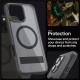 Husa Spigen Ultra Hybrid S MagSafe compatibila cu iPhone 16 Pro Frost Black (iPhone 15 Pro, ACS08379) by www.silkase.ro