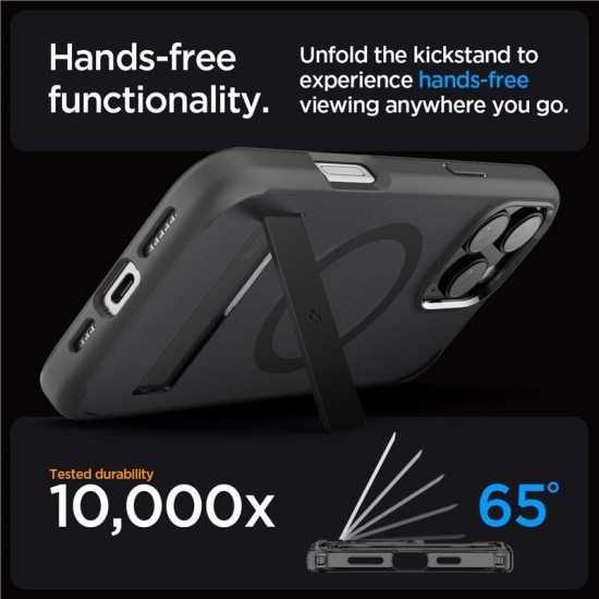 Husa Spigen Ultra Hybrid S MagSafe compatibila cu iPhone 16 Pro Frost Black (iPhone 15 Pro, ACS08379) by www.silkase.ro