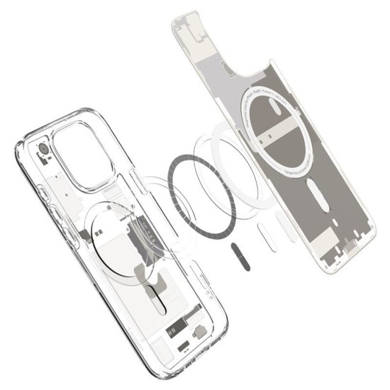 Husa Spigen Ultra Hybrid MagSafe compatibila cu iPhone 16 Pro Max Zero One Natural Titanium (Spigen, iPhone 16 Pro Max) by www.silkase.ro Husa Spigen Ultra Hybrid MagSafe compatibila cu iPhone 16 Pro Max Zero One Natural Titanium (iPhone 16 Pro Max, ACS08381) by www.silkase.ro