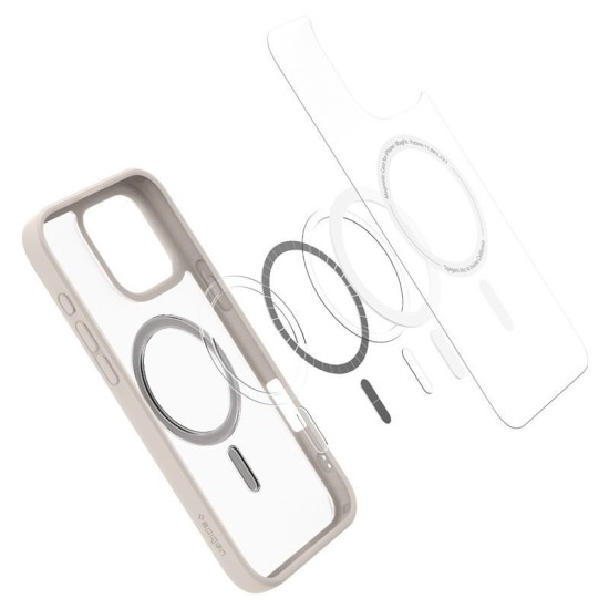 Husa Spigen Ultra Hybrid MagSafe compatibila cu iPhone 16 Pro Max Frost Natural Titanium (Spigen, iPhone 16 Pro Max) by www.silkase.ro Husa Spigen Ultra Hybrid MagSafe compatibila cu iPhone 16 Pro Max Frost Natural Titanium (iPhone 16 Pro Max, ACS08382) by www.silkase.ro