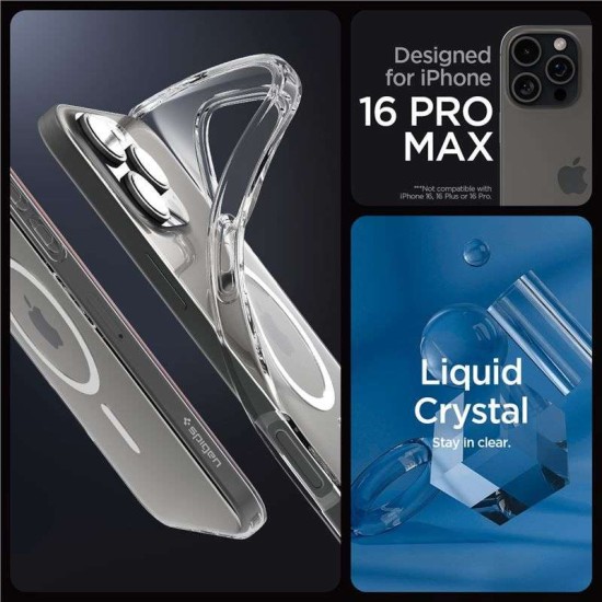 Husa de protectie Spigen, Magsafe pentru iPhone 16 Pro Max, transparenta (Spigen, iPhone 16 Pro Max) by www.silkase.ro Husa de protectie Spigen, Magsafe pentru iPhone 16 Pro Max, transparenta (iPhone 16 Pro Max, ACS08387) by www.silkase.ro