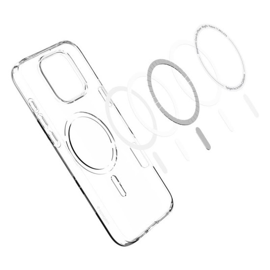 Husa pentru Apple iPhone 16 Pro Spigen liquid crystal magsafe transparent (iPhone 15 Pro, ACS08389) by www.silkase.ro