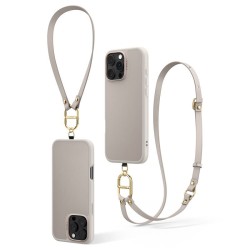 Husa Spigen Kajuk Classic Charm MagSafe compatibila cu iPhone 16 Pro Cream