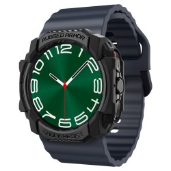 Husa Spigen Rugged Armor compatibila cu Samsung Galaxy Watch Ultra 47mm Matte Black