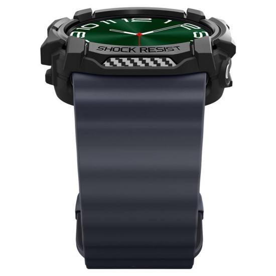 Husa Spigen Rugged Armor compatibila cu Samsung Galaxy Watch Ultra 47mm Matte Black (Ingredi, ACS08426) by www.silkase.ro