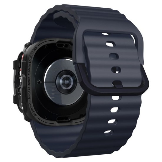 Husa Spigen Rugged Armor compatibila cu Samsung Galaxy Watch Ultra 47mm Matte Black (Ingredi, ACS08426) by www.silkase.ro