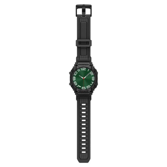 Husa Spigen Rugged Armor Pro compatibila cu Samsung Galaxy Watch Ultra 47mm Matte Black (Ingredi, ACS08427) by www.silkase.ro