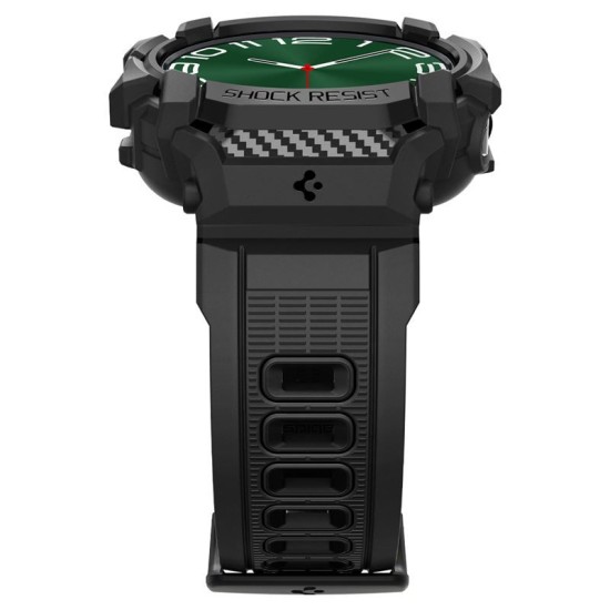 Husa Spigen Rugged Armor Pro compatibila cu Samsung Galaxy Watch Ultra 47mm Matte Black (Ingredi, ACS08427) by www.silkase.ro