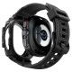 Husa Spigen Rugged Armor Pro compatibila cu Samsung Galaxy Watch Ultra 47mm Matte Black (Ingredi, ACS08427) by www.silkase.ro