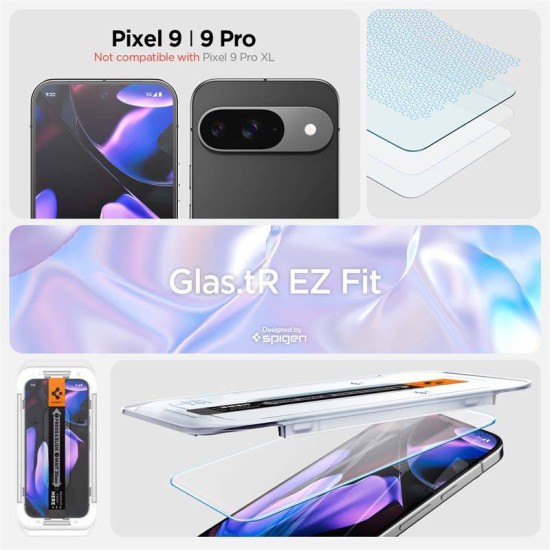 Set 2 folii de protectie Spigen Glass tR AlignMaster pentru Google Pixel 10/9 Pro/ Pixel 10/9 (Pixel 10 Pro, AGL08442) by www.silkase.ro