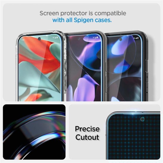 Set 2 folii de protectie Spigen Glass tR AlignMaster pentru Google Pixel 10/9 Pro/ Pixel 10/9 (Pixel 10 Pro, AGL08442) by www.silkase.ro