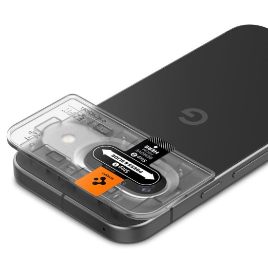 Set 2 protectii de camera Spigen Glass tR EZ Fit Optik pentru Google Pixel 9, transparent (Pixel 9, AGL08443) by www.silkase.ro