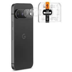 Set 2 protectii de camera Spigen Glass tR EZ Fit Optik pentru Google Pixel 9, transparent
