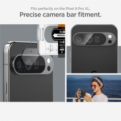 Set 2 protectii de camera Spigen Glass tR EZ Fit Optik pentru Google Pixel 9 Pro XL, transparent Set 2 protectii de camera Spigen Glass tR EZ Fit Optik pentru Google Pixel 9 Pro XL, transparent