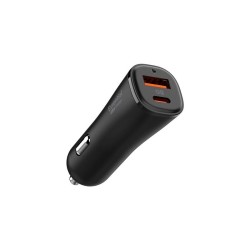 Incarcator auto Spigen EV482 ArcStation, USB/USB-C, 48W, Negru