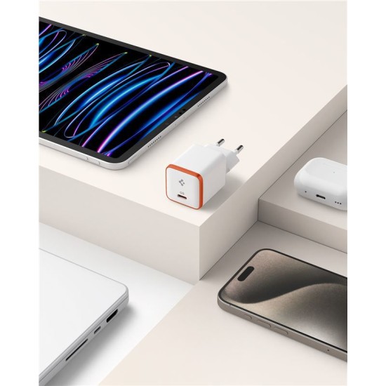 Incarcator pentru Priza, 30W - Spigen Arcstation Essential (EE301EU) - White (Incarcatoare, ACH08449) by www.silkase.ro