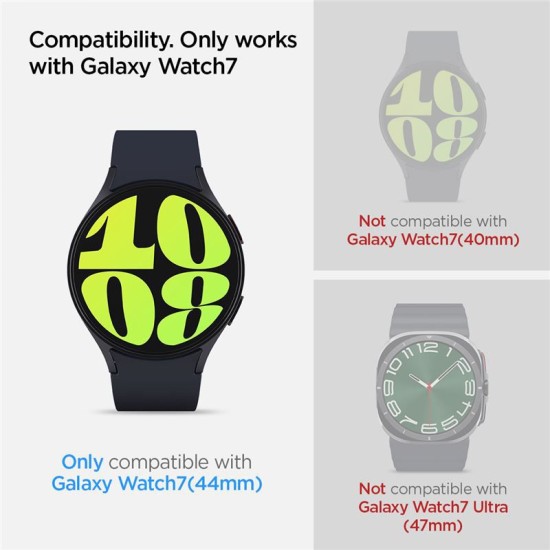 Set 2 folii sticla transparente cu sistem de montare Spigen GLAStR EZ FIT compatibil cu Samsung Galaxy Watch 7 44mm (Spigen, Ingredi) by www.silkase.ro Set 2 folii sticla transparente cu sistem de montare Spigen GLAStR EZ FIT compatibil cu Samsung Galaxy Watch 7 44mm (Ingredi, AGL08493) by www.silkase.ro