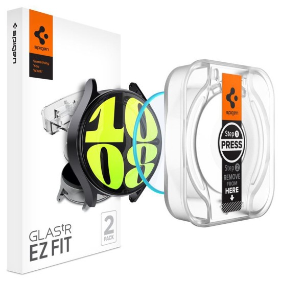 Set 2 folii sticla transparente cu sistem de montare Spigen GLAStR EZ FIT compatibil cu Samsung Galaxy Watch 7 40mm (Spigen, Ingredi) by www.silkase.ro Set 2 folii sticla transparente cu sistem de montare Spigen GLAStR EZ FIT compatibil cu Samsung Galaxy Watch 7 40mm (Ingredi, AGL08494) by www.silkase.ro