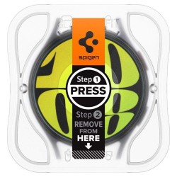 Set 2 folii sticla transparente cu sistem de montare Spigen GLAStR EZ FIT compatibil cu Samsung Galaxy Watch 7 40mm Set 2 folii sticla transparente cu sistem de montare Spigen GLAStR EZ FIT compatibil cu Samsung Galaxy Watch 7 40mm