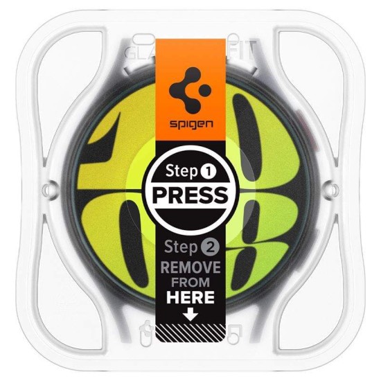 Set 2 folii sticla transparente cu sistem de montare Spigen GLAStR EZ FIT compatibil cu Samsung Galaxy Watch 7 40mm (Spigen, Ingredi) by www.silkase.ro Set 2 folii sticla transparente cu sistem de montare Spigen GLAStR EZ FIT compatibil cu Samsung Galaxy Watch 7 40mm (Ingredi, AGL08494) by www.silkase.ro