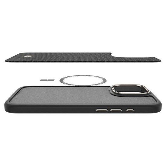 Husa Spigen Enzo Aramid MagSafe compatibila cu iPhone 16 Pro Max Black/Natural (Spigen, iPhone 16 Pro Max) by www.silkase.ro Husa Spigen Enzo Aramid MagSafe compatibila cu iPhone 16 Pro Max Black/Natural (iPhone 16 Pro Max, ACS08501) by www.silkase.ro
