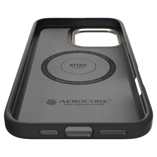 Husa Spigen Enzo Aramid MagSafe compatibila cu iPhone 16 Pro Max Black/Natural (Spigen, iPhone 16 Pro Max) by www.silkase.ro Husa Spigen Enzo Aramid MagSafe compatibila cu iPhone 16 Pro Max Black/Natural (iPhone 16 Pro Max, ACS08501) by www.silkase.ro