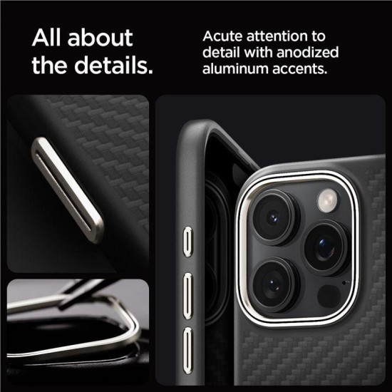 Husa Spigen Enzo Aramid MagSafe compatibila cu iPhone 16 Pro Max Black/Natural (Spigen, iPhone 16 Pro Max) by www.silkase.ro Husa Spigen Enzo Aramid MagSafe compatibila cu iPhone 16 Pro Max Black/Natural (iPhone 16 Pro Max, ACS08501) by www.silkase.ro
