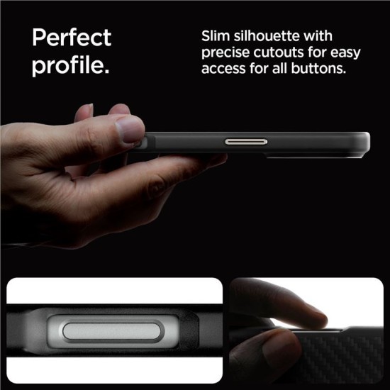 Husa Spigen Enzo Aramid MagSafe compatibila cu iPhone 16 Pro Max Black/Natural (Spigen, iPhone 16 Pro Max) by www.silkase.ro Husa Spigen Enzo Aramid MagSafe compatibila cu iPhone 16 Pro Max Black/Natural (iPhone 16 Pro Max, ACS08501) by www.silkase.ro
