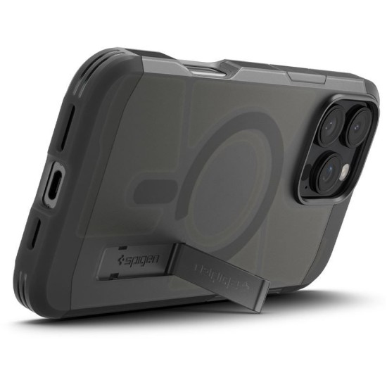 Husa Spigen Tough Armor MagSafe compatibila cu iPhone 16 Pro Max Frost Black (iPhone 16 Pro Max, ACS08502) by www.silkase.ro