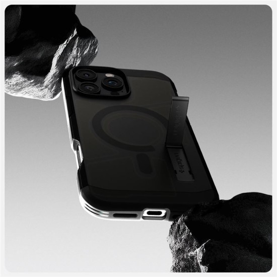 Husa Spigen Tough Armor MagSafe compatibila cu iPhone 16 Pro Max Frost Black (iPhone 16 Pro Max, ACS08502) by www.silkase.ro