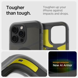 Husa Spigen Tough Armor MagSafe compatibila cu iPhone 16 Pro Max Frost Black Husa Spigen Tough Armor MagSafe compatibila cu iPhone 16 Pro Max Frost Black