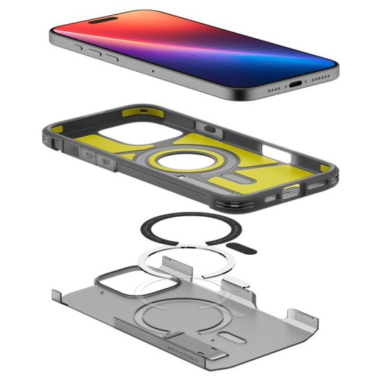 Husa Spigen Tough Armor MagSafe compatibila cu iPhone 16 Pro Max Frost Black (iPhone 16 Pro Max, ACS08502) by www.silkase.ro