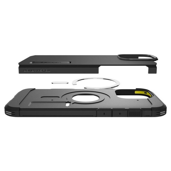 Husa Spigen Tough Armor T MagSafe compatibila cu iPhone 16 Pro Max Black (iPhone 16 Pro Max, ACS08503) by www.silkase.ro