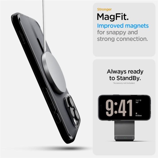 Husa Spigen Ultra Hybrid T MagSafe compatibila cu iPhone 16 Pro Max Frost Black (Spigen, iPhone 15 Pro) by www.silkase.ro Husa Spigen Ultra Hybrid T MagSafe compatibila cu iPhone 16 Pro Max Frost Black (iPhone 15 Pro, ACS08507) by www.silkase.ro