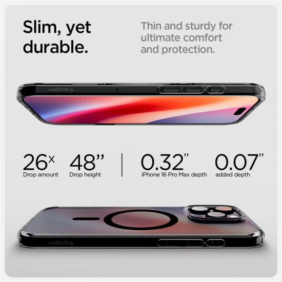 Husa Spigen Ultra Hybrid T MagSafe compatibila cu iPhone 16 Pro Max Frost Black (Spigen, iPhone 15 Pro) by www.silkase.ro Husa Spigen Ultra Hybrid T MagSafe compatibila cu iPhone 16 Pro Max Frost Black (iPhone 15 Pro, ACS08507) by www.silkase.ro