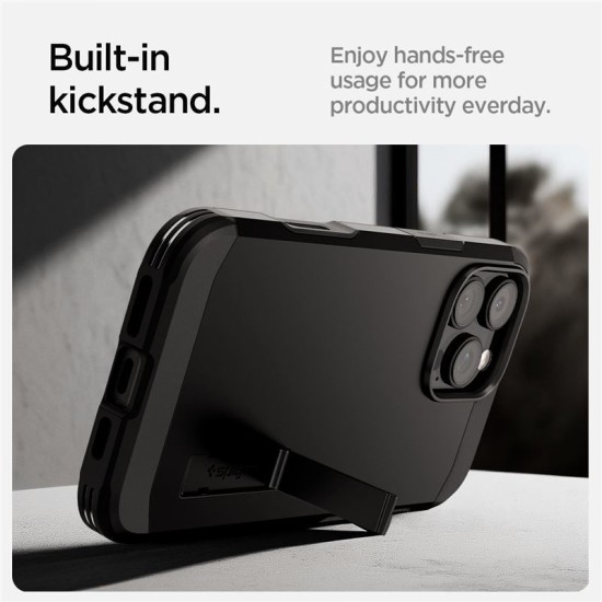 Husa Spigen Tough Armor T MagSafe compatibila cu iPhone 16 Pro Black (Spigen, iPhone 15 Pro) by www.silkase.ro Husa Spigen Tough Armor T MagSafe compatibila cu iPhone 16 Pro Black (iPhone 15 Pro, ACS08510) by www.silkase.ro
